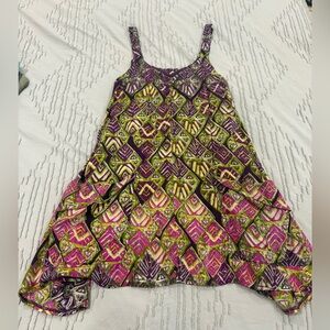 Free People Multicolor Geometric Pattern Dress NWOT